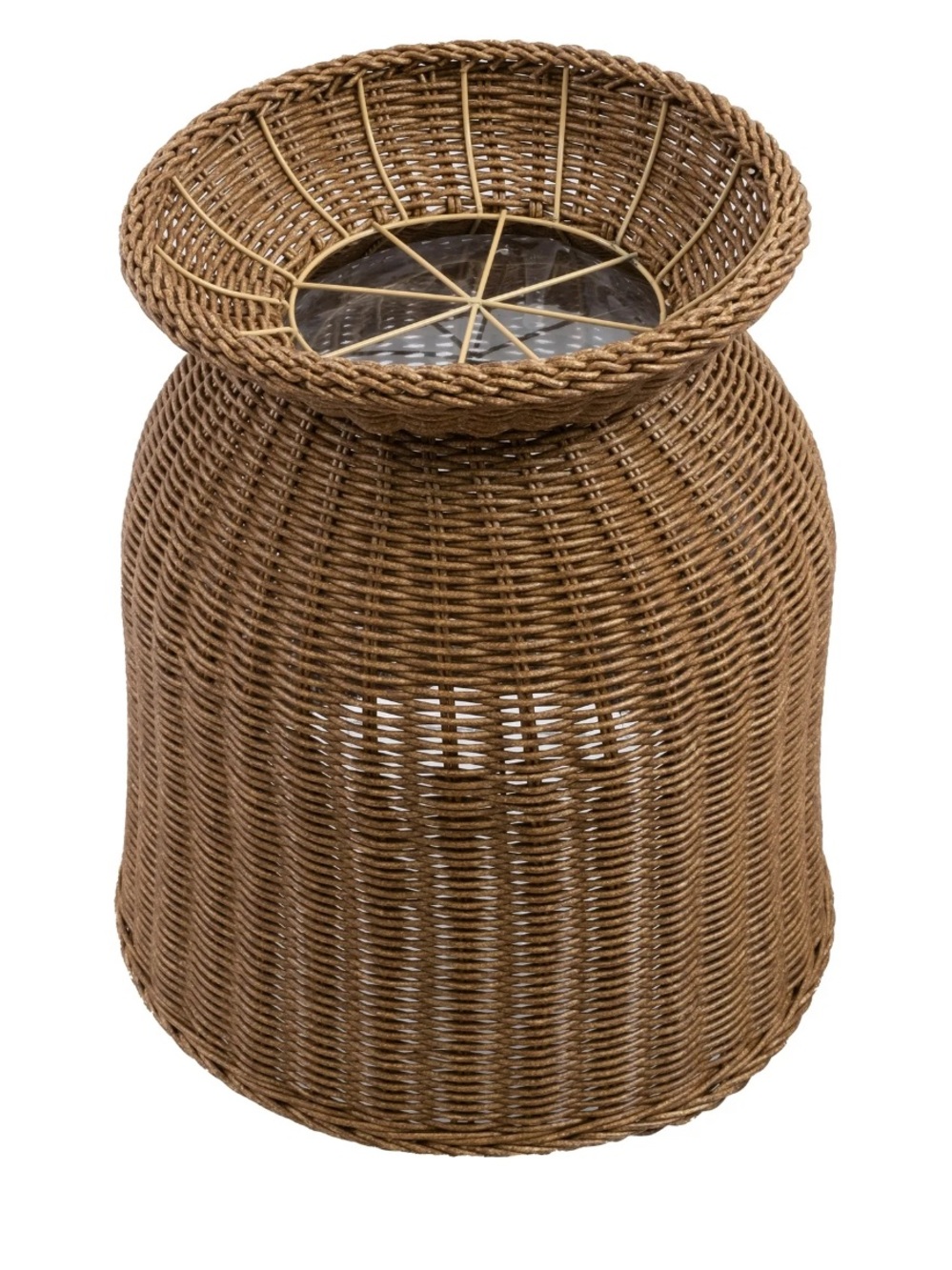 My Texas House 16 inch Brown Woven Urn Planter Indoor Outdoor Woven Summer 2026 - Picture 6 of 6